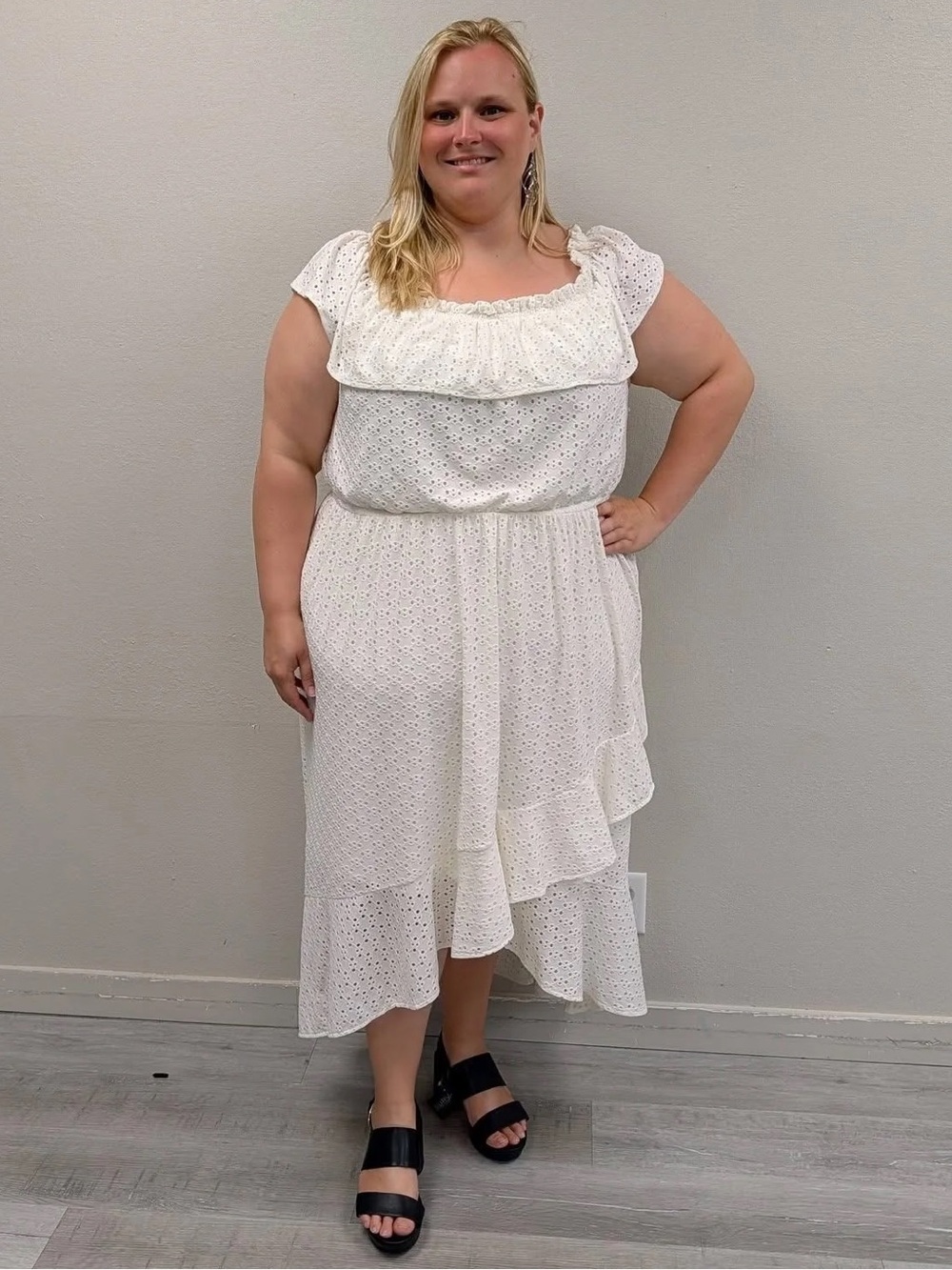 Lane Bryant White Eyelet Dress - New! - Size 22/24
